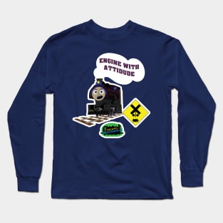 "Engine with Attitude" - The Railways of Crotoonia Long Sleeve T-Shirt